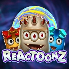 Slots logo of Reactoonz from Play'n GO at Bassbet Casino
