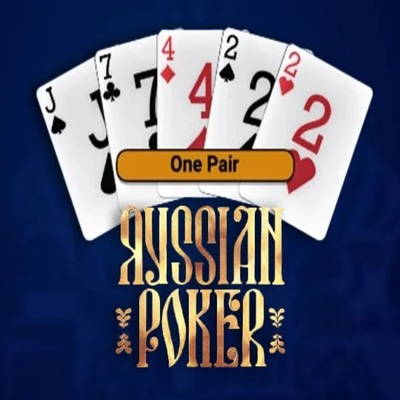 Russian Poker slot visual from OneTouch Games available on basssbet.pl